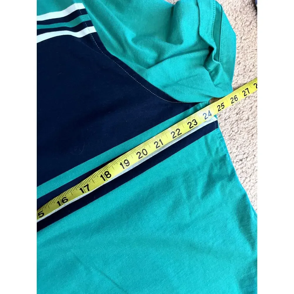 Men's Green Colorblock Nike Polo Shirt XXL